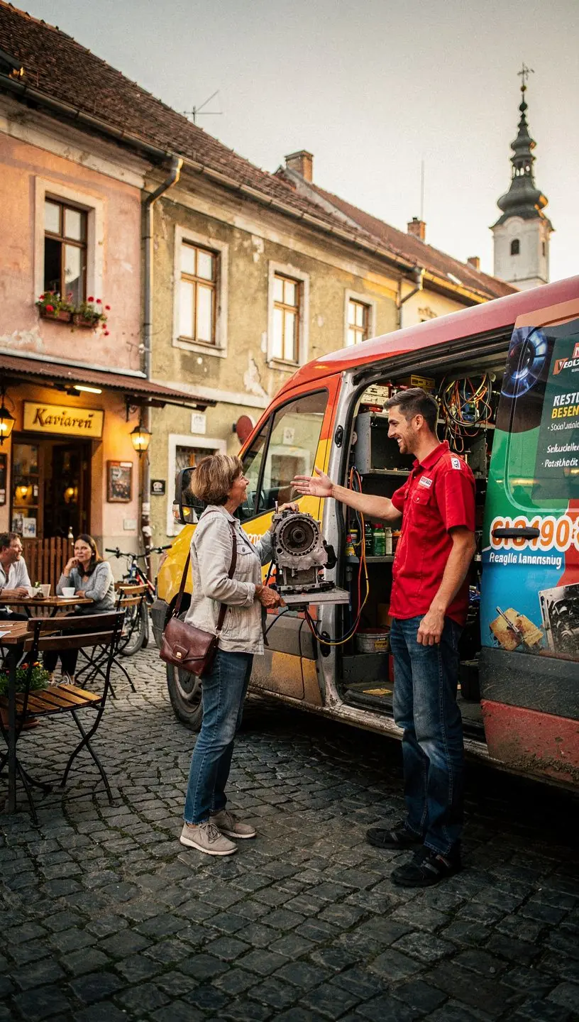 Záverečná kontrola a čistenie prevodovky pred odovzdaním vozidla zákazníkovi.